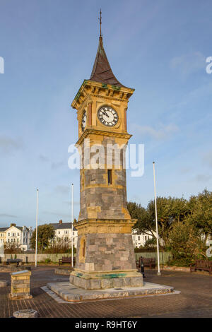 Tour de l'horloge du Jubilé, Exmouth Banque D'Images