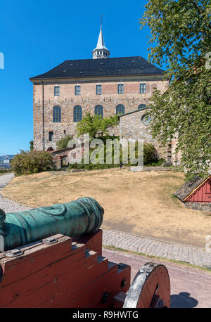 La forteresse d'Akershus (Akershus Festning) et château d'Akershus (Akershus Slott), Oslo, Norvège Banque D'Images