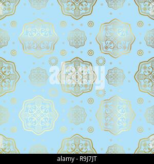 Transparente motif islamique oriental, Abstract vector seamless ornament. Illustration de Vecteur