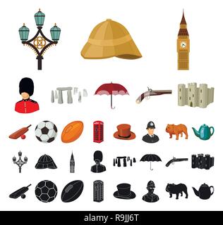 Balle,attraction,bat,ben,chalet,bulldog,caricature,Black,château,collection,pays,cricket,Culture,design,ANGLETERRE,English,football,garde côtière, chapeau,casque icon,illustration,voyage,isolé,logo,léger,monument,téléphone,pistolet,essence,reine,population, rouge, regby,set,showplace,vue,pierre,signe symbole,street,théière,territoire,tourisme,voyage,traditions,parasol,web,vecteur vecteurs vecteur , Illustration de Vecteur