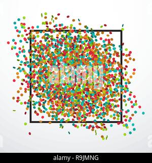 Arrière-plan de fête avec des confettis, eps 10 Illustration de Vecteur