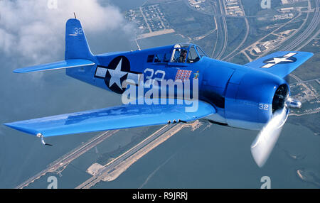 Grumman F6F WWII Navy-Marine Fighter Banque D'Images