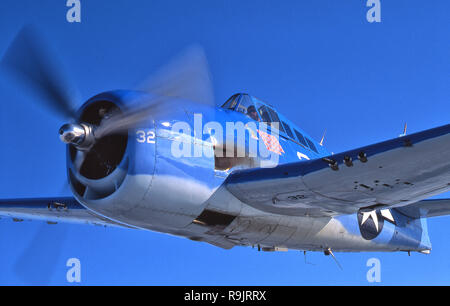 Grumman F6F WWII Navy-Marine Fighter Banque D'Images