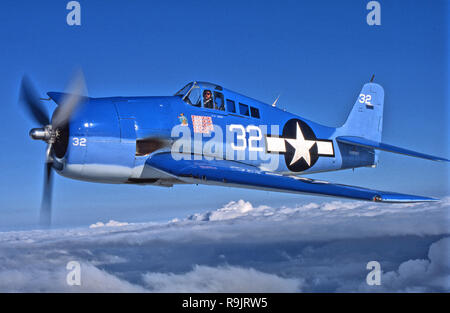 Grumman F6F WWII Navy-Marine Fighter Banque D'Images