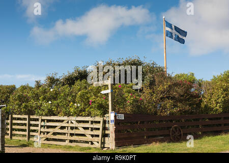 Paysage de Muckle Roe, Shetland, UK Banque D'Images