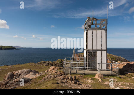 Paysage de Muckle Roe, Shetland, UK Banque D'Images