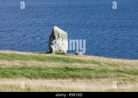 Paysage de Muckle Roe, Shetland, UK Banque D'Images