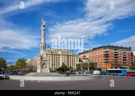 Columbus Square - Plaza de Colon dans ville de Madrid en Espagne Banque D'Images
