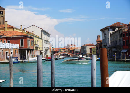 Maison de vacances à l'île de Murano, Venise, Italie. Banque D'Images