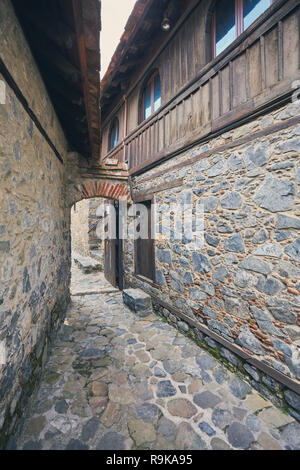 Agios Ioannis Lambadistis monastère St Jean Site du patrimoine mondial de l'Unesco , la vallée de Marathasa. Banque D'Images