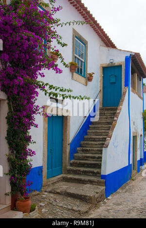 Dans la ville d'Obidos Portugal Banque D'Images