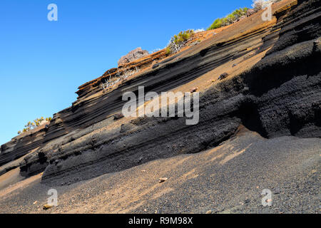 Paysage volcanique de Tenerife, Canaries, Espagne. Banque D'Images