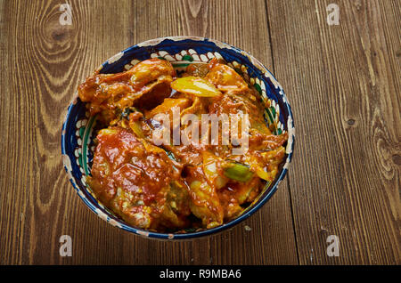 Kashmiri curry de mouton Aab Gosht Kashmiri, versions populaires sont et iraniens. Banque D'Images