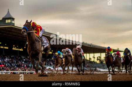 Louisville, Kentucky, USA. Dec 26, 2018. 26 décembre 2018 : Mckinzie avec Mike Smith dominent le Malibu Stakes à Santa Anita Park le 26 décembre 2018 à Arcadia, Californie . Evers/Eclipse Sportswire/CSM/Alamy Live News Banque D'Images