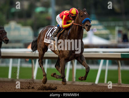 Louisville, Kentucky, USA. Dec 26, 2018. 26 décembre 2018 : Mckinzie avec Mike Smith dominent le Malibu Stakes à Santa Anita Park le 26 décembre 2018 à Arcadia, Californie . Evers/Eclipse Sportswire/CSM/Alamy Live News Banque D'Images