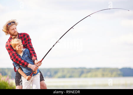 Le week-end de pêche Banque D'Images