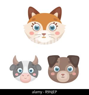 Bande dessinée,lapin,nourriture,Accueil,animal,ferme,maison,habitat,funny,jardin,grange,race,mignon,set,icône,,illustration,collection,isolé,design,graphisme,élément signe,caricature,couleur,vecteurs vecteur, , Illustration de Vecteur