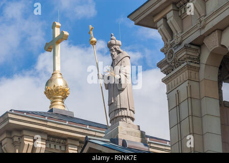 L'extérieur de la Basilique de saint Josaphat dans le voisinage du village de Lincoln Banque D'Images