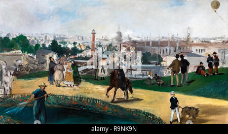 Vue de l'Exposition Universelle de 1867 par Edouard Manet (1832-1883), huile sur toile, 1867 Banque D'Images