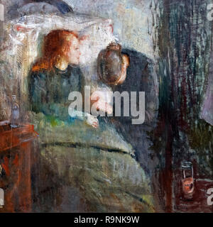 L'enfant malade d'Edvard Munch (1863-1944), huile sur toile, 1885-6 Banque D'Images