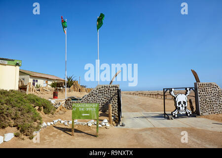 Ugab Gate Skeleton Coast National Park, Namibie, Afrique Banque D'Images