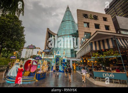 Fêtes de Noël sur Orchard Road, Singapore Banque D'Images