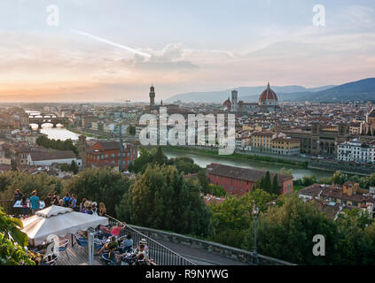 Vue panoramique de Florence - Italie Banque D'Images