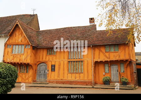 Petit Hall Museum, Place du marché, Lavenham, Babergh district, Suffolk, East Anglia, Angleterre, Grande-Bretagne, Royaume-Uni, UK, Europe Banque D'Images