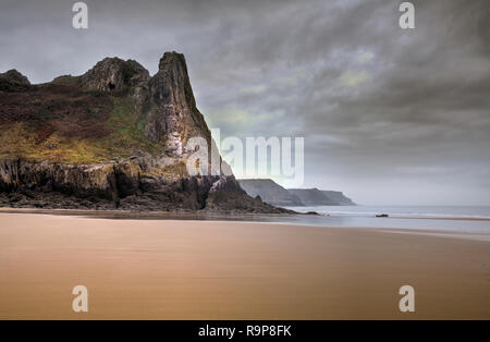 Le Grand Tor dans Gower Banque D'Images