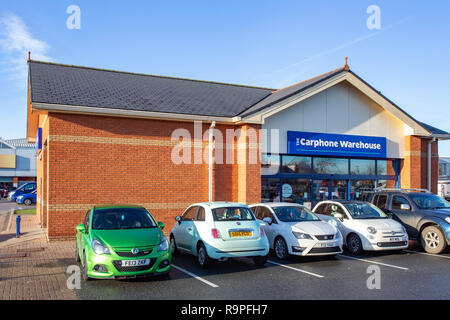 The Carphone Warehouse à Grand Junction Retail Park à Crewe Cheshire UK Banque D'Images