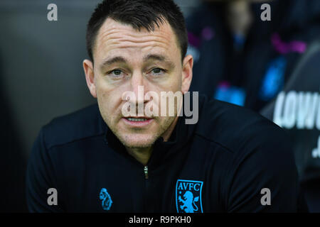 26 décembre 2018, stade Liberty, Swansea, Pays de Galles ; Sky Bet Championship, Swansea contre Aston Villa's John Terry Aston Villa entraîneur assistant Crédit : Craig Thomas/News Images images Ligue de football anglais sont soumis à licence DataCo Banque D'Images