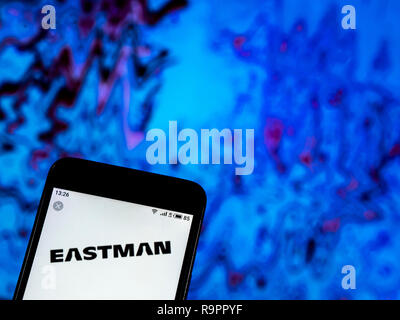 Eastman Chemical Company logo vu affichée sur smart phone Banque D'Images