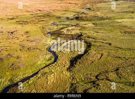 Vue aérienne de la River entre Oban et Uig sur l'Ile de Skye , Ecosse - UK Banque D'Images