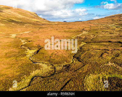 Vue aérienne de la River entre Oban et Uig sur l'Ile de Skye , Ecosse - UK Banque D'Images