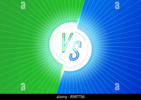 Lettres VS versus concurrence vecteur bannière concept Illustration de Vecteur