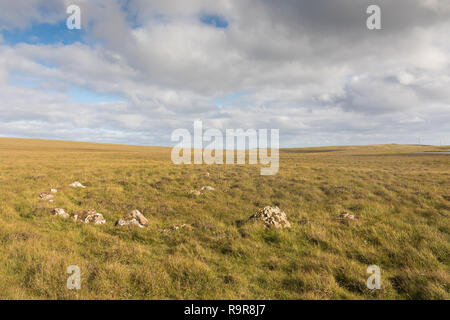 Paysage sur Aswan, Shetland, UK Banque D'Images