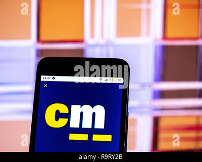 18 décembre 2018 - Kiev, Ukraine - logo de l'entreprise plus agile vu affichée sur un téléphone intelligent. (Crédit Image : © Igor Golovniov/SOPA des images à l'aide de Zuma sur le fil) Banque D'Images