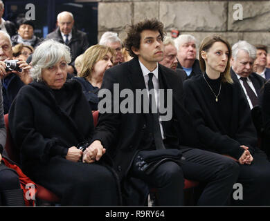 Katowice, Pologne. 28 Dec, 2018. Les funérailles du directeur de théâtre et du cinéma polonais Kazimierz Kutz. Credit : Damian Klamka/ZUMA/Alamy Fil Live News Banque D'Images