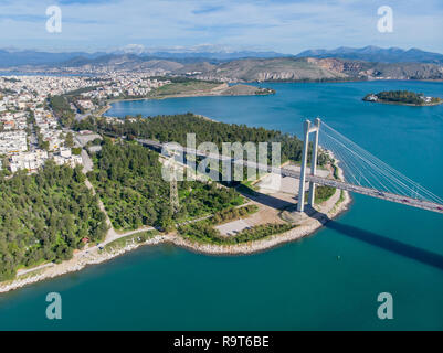 Le pont de Chalkida en Grèce Banque D'Images