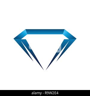 Icône Diamond, Diamond Vector EPS10 Icône Icône Diamond, Diamond, web design logo, Diamant, cristal de diamant, Diamant logo Vector couleur bleu, Diamo Illustration de Vecteur