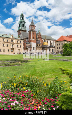 La cathédrale du Wawel Château du Wawel, à Cracovie, Pologne, Wawel Banque D'Images