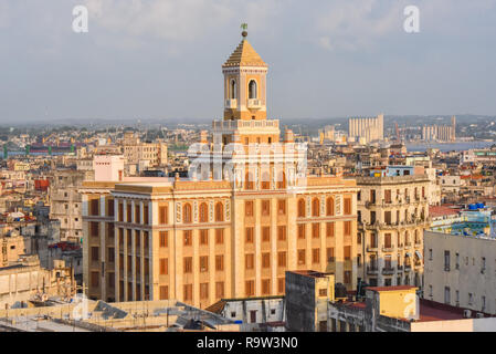 'Art Déco' Bacardi building à La Havane. Banque D'Images