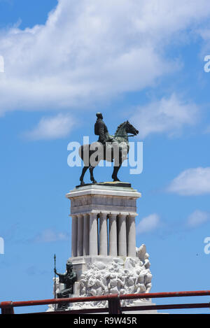Statue d'Antonio Maceo dans le Malecón, La Havane, Cuba Banque D'Images