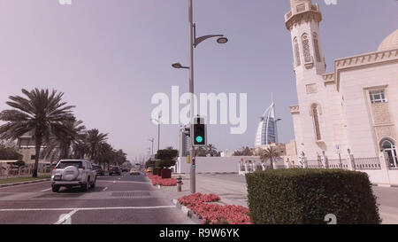 Voyage de voiture sur zone élite à Dubaï Jumeirah Banque D'Images