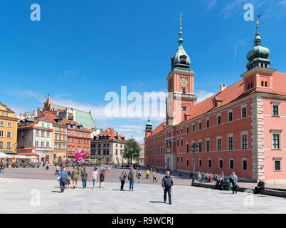 Château Royal (Zamek Królewski) en place du Château (plac Zamkowy), Vieille Ville (Stare Miasto), Varsovie, Pologne Banque D'Images
