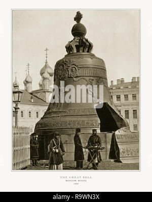 La Grande Cloche, Moscou, Russie, Fédération de, 1893 Photographie Ancienne Banque D'Images