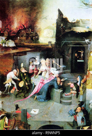 Jérôme Bosch vintage illustration médiévale artiste Banque D'Images