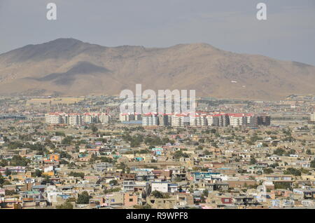 Vue de la ville de Kaboul, Afghanistan. Banque D'Images