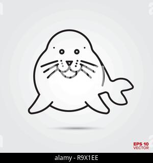 L'icône de la ligne du joint vector illustration Illustration de Vecteur