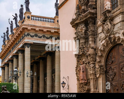 Teatro Juarez Guanajuato Banque D'Images